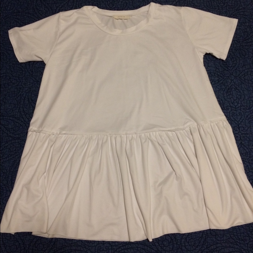 White flared top